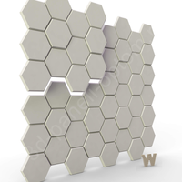 Бесшовные 3D панели "Шестигранник 2.0." 500-500-25мм