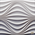 Гипсовая 3D панель "Круговая волна" 500-500-25мм