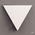 Гипсовая 3D плитка "Треугольник E-1" 170-147-25мм