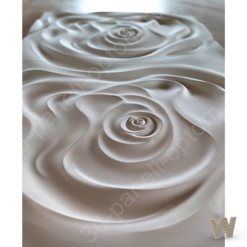 Premium 3D декоративная панель "Роза" 500-500-25мм