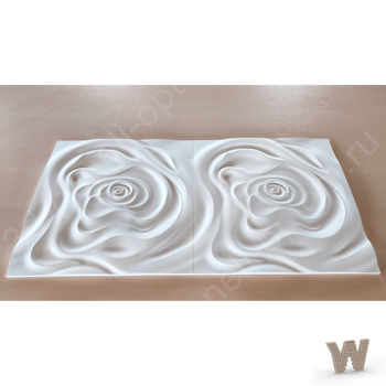 Premium 3D декоративная панель "Роза" 500-500-25мм