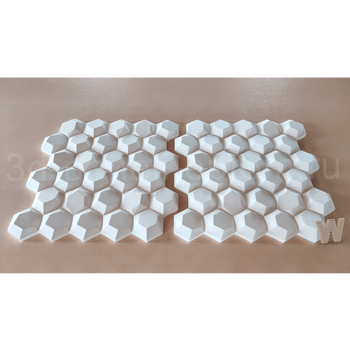 Бесшовные 3D панели "Рози" 500-500-30мм